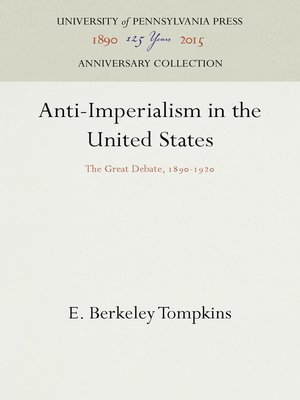 cover image of Anti-Imperialism in the United States